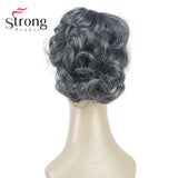 StrongBeauty Silver Short Natural Wave Ponytail Hair Extension With Claw Clip In Hairpiece COLOUR CHOICES