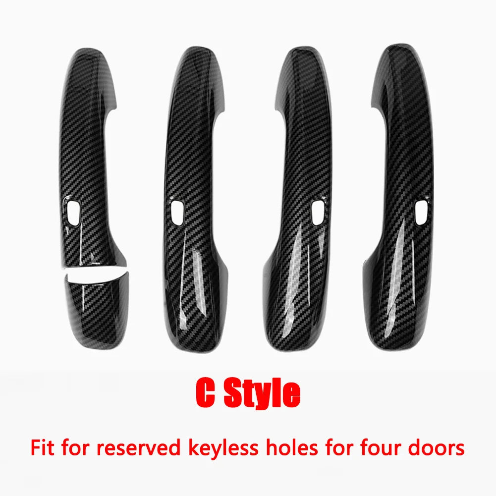 For Mercedes Benz A B C E GLC CLA GLE GLS GLB Class W177 W247 W205 W213 X253 C118 W167 Car Door Handle Cover Trim Frame Sticker