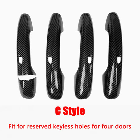 For Mercedes Benz A B C E GLC CLA GLE GLS GLB Class W177 W247 W205 W213 X253 C118 W167 Car Door Handle Cover Trim Frame Sticker