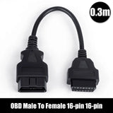 Car OBD Extension Cord Male To Female 16 Core Energized 16 Pin OBD2 ELM327  Diagnostic Tool Connector Scanner Adapter 3m 1.5m