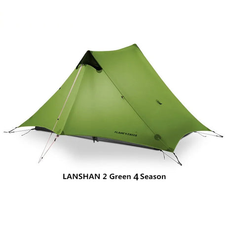 2018 FLAME'S CREED LanShan 2 Person Oudoor Ultralight Camping Tent 3 Season Professional 15D Silnylon Rodless Tent