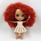 ICY DBS Blyth doll 1/6 bjd joint body white skin matte face dark skin shiny face curly hair afro hair toy 30cm