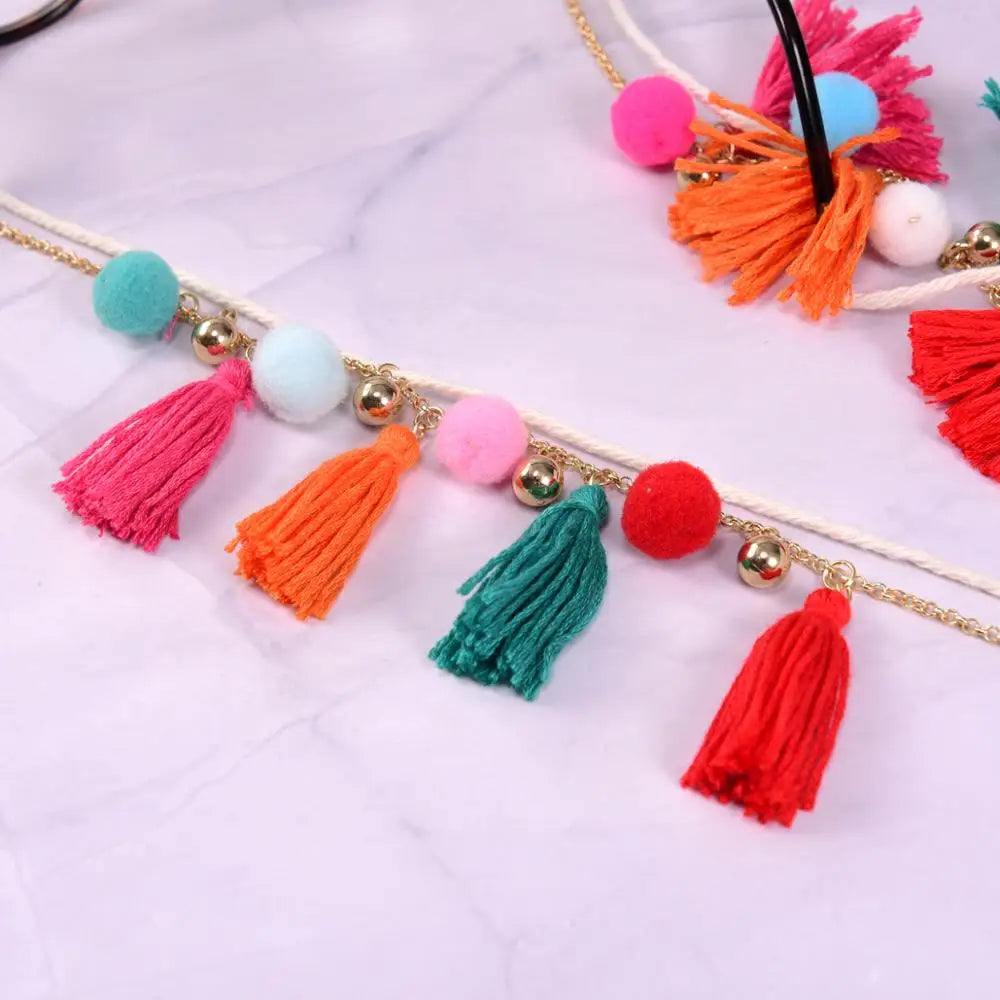 Fashion Colorful Tassel Women's Glasses Chain on the Neck Eyeglasses Lanyard Boho New Design Dangles Masks Holder Strap