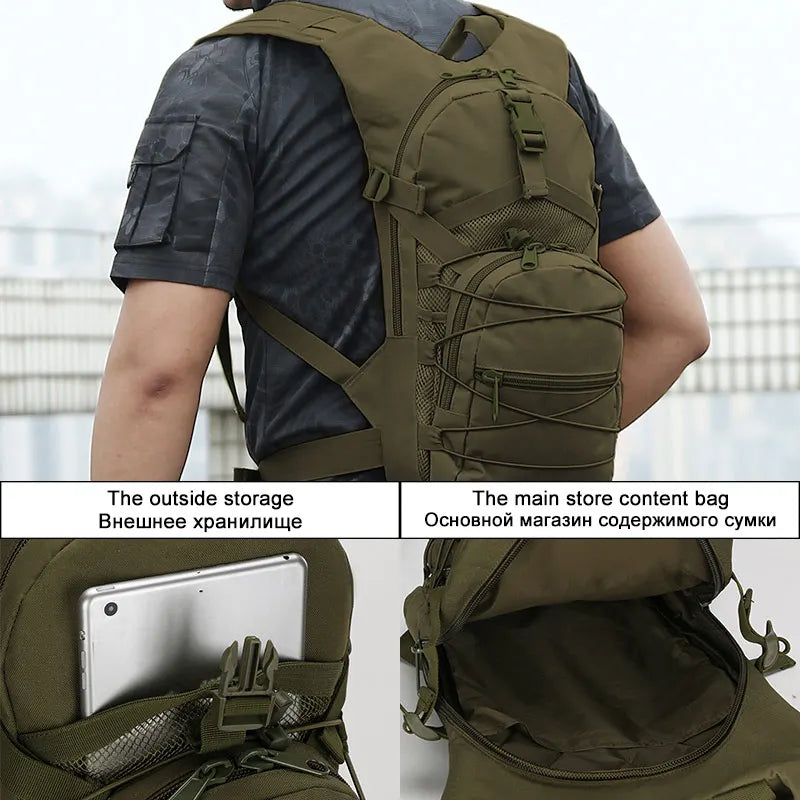 15L Molle Tactical Backpack 800D Oxford Military Hiking Bicycle Backpacks Outdoor Sports Cycling Climbing Camping Bag Army 전술 배낭