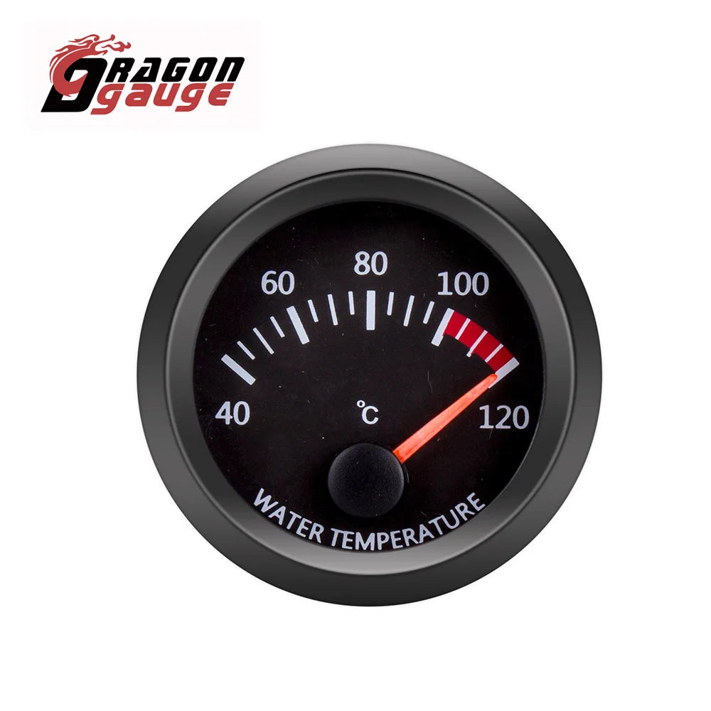 DRAGON GAUGE 52mm Water Temp/Oil Temp/Voltmeter/Oil Press/Vacuum/Boost Gauge/Air Fuel Ratio/EGT Gauge With Sensor for 12V Car