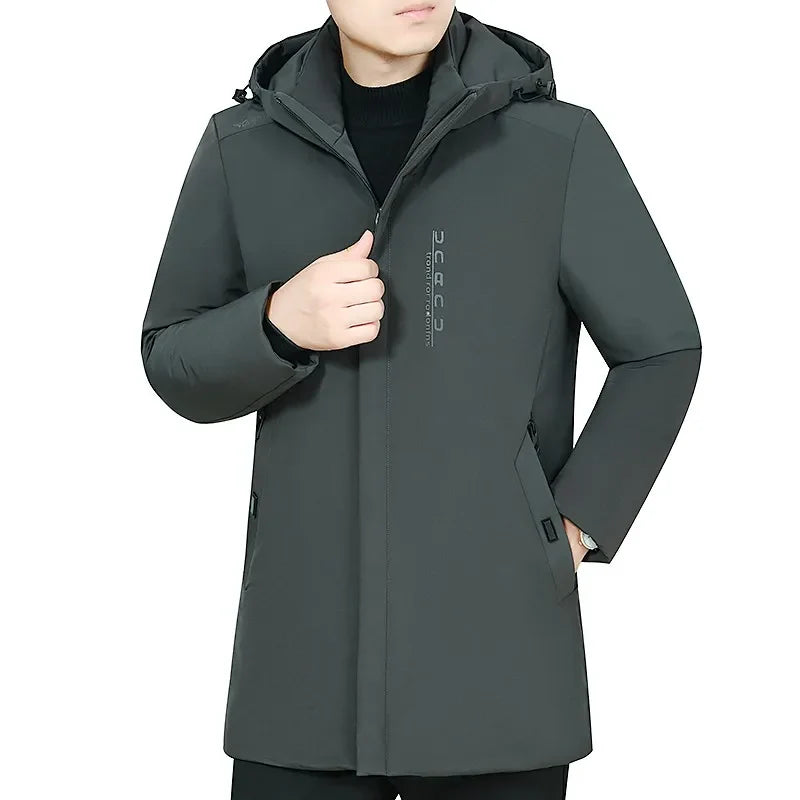 Winter Parka Men 2022 New Casual Thicken Cotton Jacket Hooded Outwear Windproof Warm Coat Hooded Plus Size 5XL