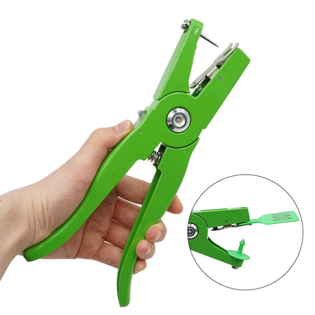 Ear Tag Applicator Pliers Device Metal Ear Thorn Tongs for Cattle Sheep Pigs Cow Puncher Pliers Animal Identification Equipment