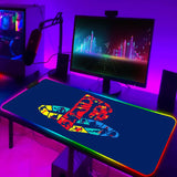 Mouse Pad With Backlight Deskmat Anime Mousepad PS4 Gamer Desk Computer Mouse Pad 900 × 400 Gaming Pc Gamer Full Led Mat Diy Rug