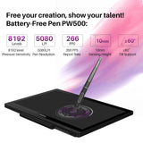 Huion Kamvas 20 Graphics Tablet 19.53 Inch Professional Screen with AG Glass Drawing Display Digital Stylus 8192 Levels Pressure