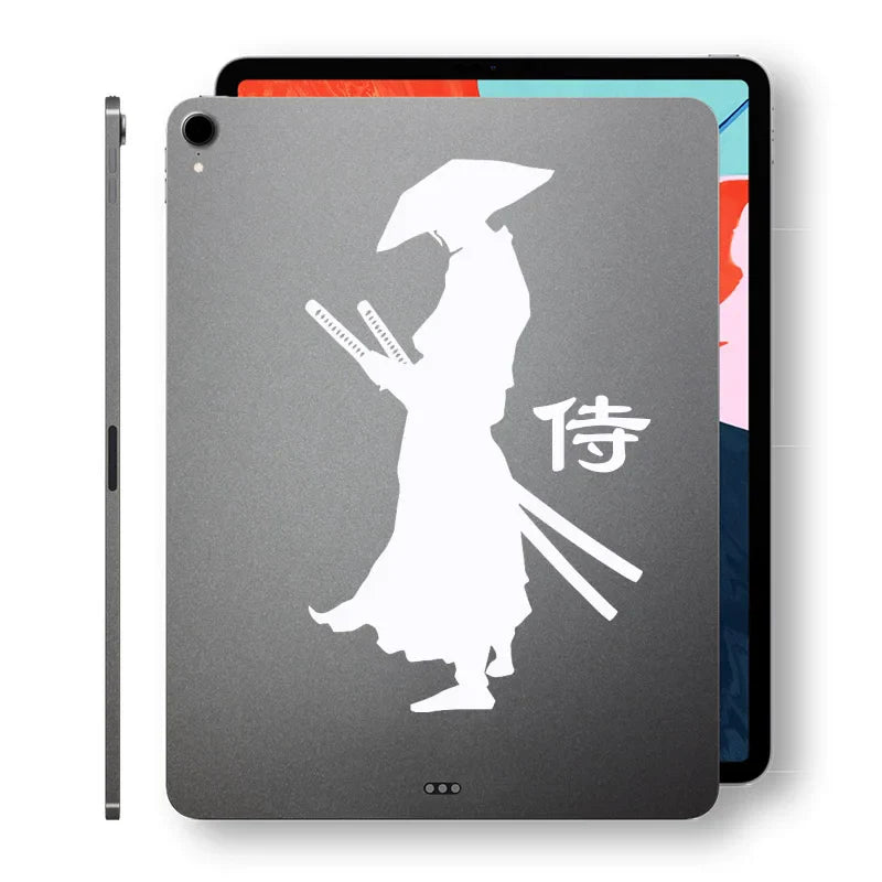 Japan Samurai Laptop Sticker for iPad Decal Air 9.7 Pro Mini 7.9 Inch Tablet Skin Surface Book HP Notebook Vinyl Art Silhouette