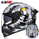 Full Face Racing Helmets Winter Warm Double Visor Motorcycle Helmet Motorbike Sports helmet