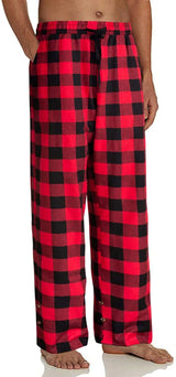 2020 New Men´s Casual Cotton Pajama Long Pant Soft Comfortable Loose Elastic Waistband Plaid Sleepwear Lounge Pants