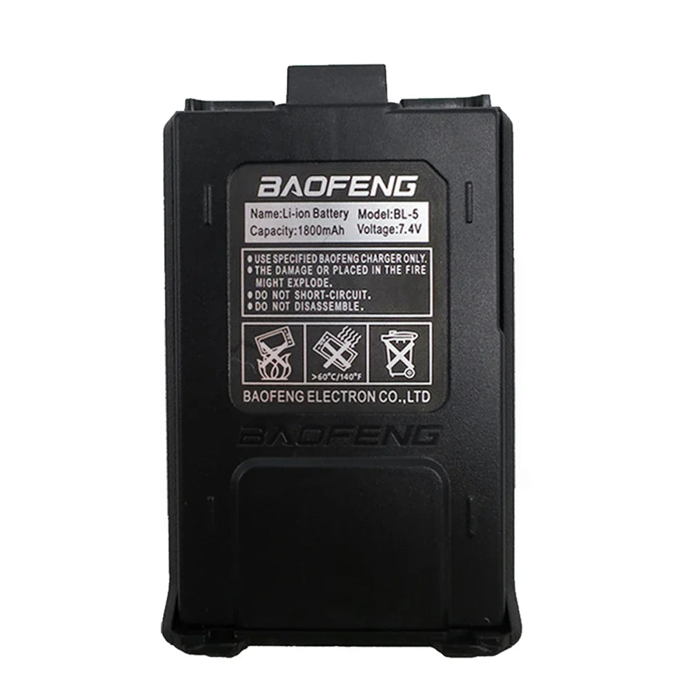 Original Baofeng UV-5R 1800mAh 7.4V Li-on Battery UV5R Two Way Radio Accessories UV 5R Walkie Talkie Battery Radio Accessories