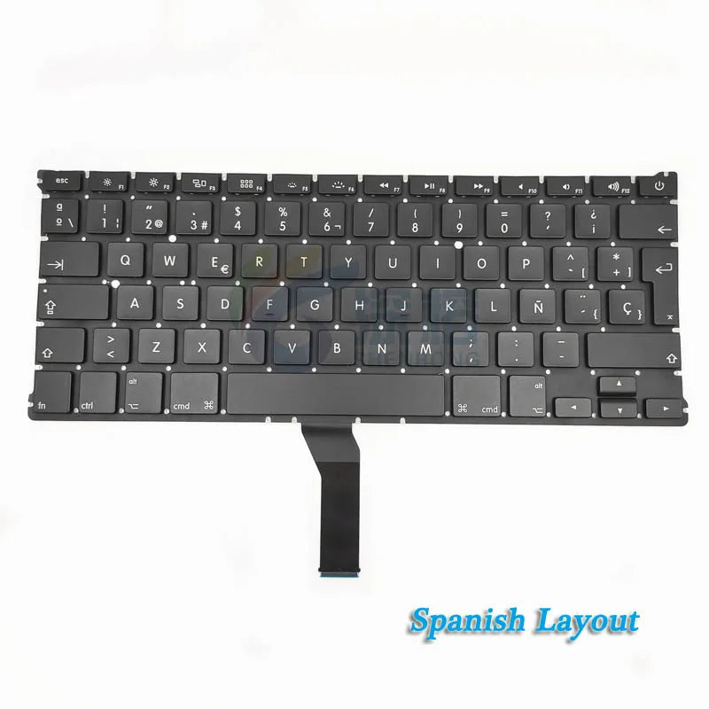 Laptop Replacment US UK AR FR GE IT SP TUR RU Keyboard For Macbook Air 13.3" A1369 A1466 Keyboard 2010-2017 Year