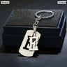 NEW DIY Stainless Steel A-Z Letters key Chain Charm 26 Letters  KeyChain Men Women keychain Couple gift Jewelry Car Key Ring