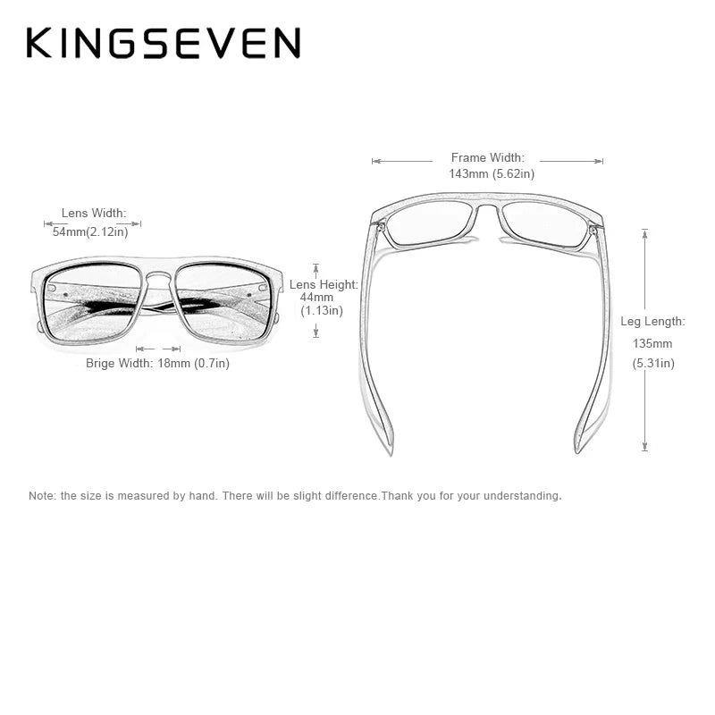 KINGSEVEN TR90 Frame Mirror Lens Sunglasses Polarized Men‘s Glasses Outdoor Sports Male Eyewear Original Accessories N751