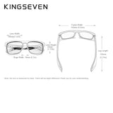 KINGSEVEN TR90 Frame Mirror Lens Sunglasses Polarized Men‘s Glasses Outdoor Sports Male Eyewear Original Accessories N751