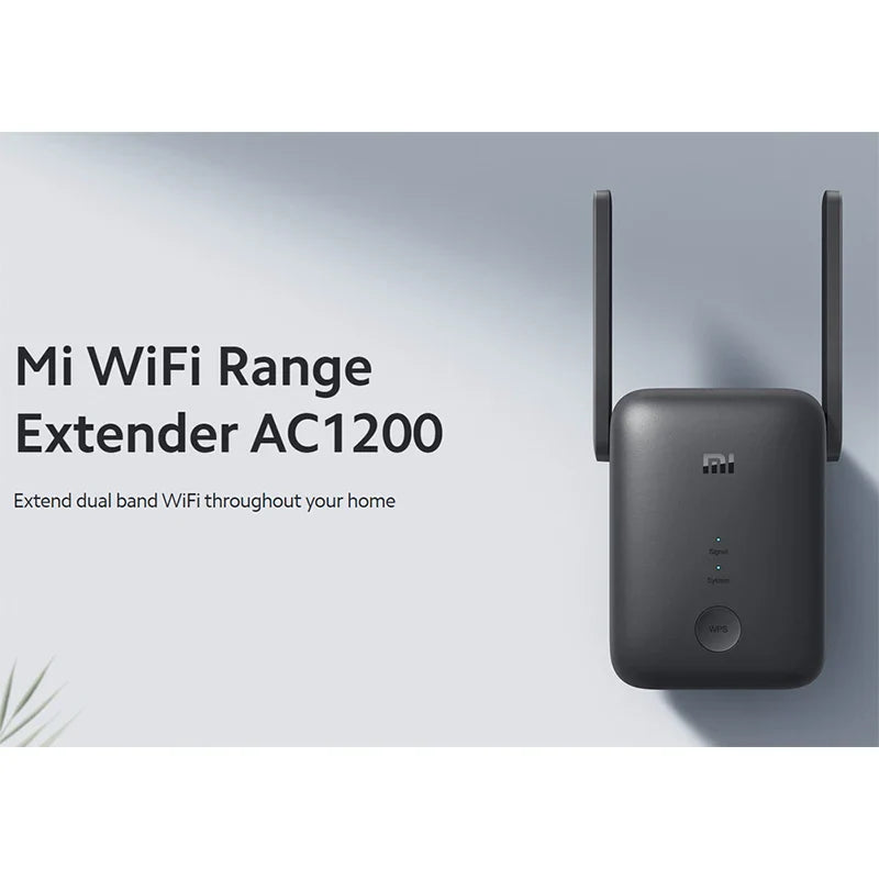 New Global Version Xiaomi Mi WiFi Range Extender AC1200 2.4GHz And 5GHz Band 1200Mbps Ethernet Port Amplifier WiFi Signal Router