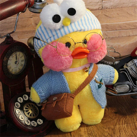 30cm Cute Lalafanfan Yellow Cafe Ducks Stuffed Soft Toy Kawaii Soothing Toys Aminal Dolls Pillow For Gril Kids Brithday Gifts