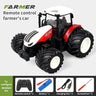 RC Farm Tractors Car Trailer 2.4G Radio Controlled Cars Farming Simulator Truck Miniature Farmer Animal Model Toys Children Boy