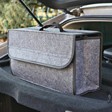 Large Anti Slip Compartment Boot Storage Organizer Tool Car Storage Bag Car Trunk Organizer Soft Felt Storage Box Accessories