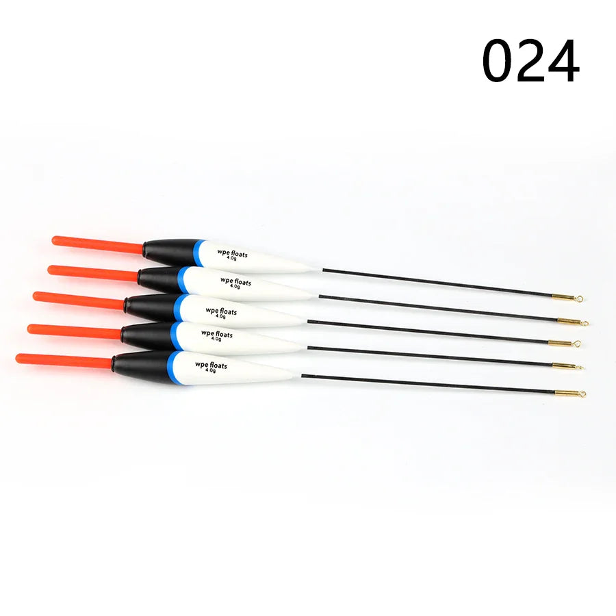 W.P.E Fishing Float 5pcs/lot 19cm-24cm 4g Barguzinsky Fir Float Vertical Buoy Float Carp Fishing Bobber Fishing Tackle Pesca