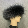 Winter Fashion Elastic Headband Fox Fur Headwear Racccoon Fur Women's Fluffy Real Fur Band S8300