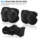 7Pcs Adjustable Pads Wrist Helmet Protector Set Kids Boy Girl Safety Helmet Knee Elbow Pad Set Skate Bicycle Helmet Safety Guard