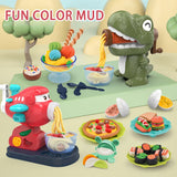 ZK20 Educational Plastic Mold Modeling Clay Kit Slime Toys For Child Plastic Play Dough Tools Sets DIY Kid Cutters Moulds Toys