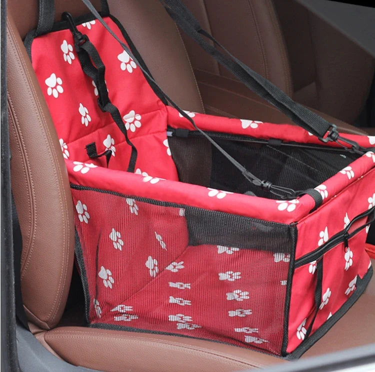 Pet Dog Car Carrier Seat Bag Waterproof Basket Folding Hammock Pet Carriers Bag For Small Cat Dogs Safety Travelling Mesh