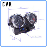 CVK instrument assembly gauges meter cluster speedometer odometer tachometer For KAWASAKI ZR250 Balius ZRX400 ZRX 750 1100 1200