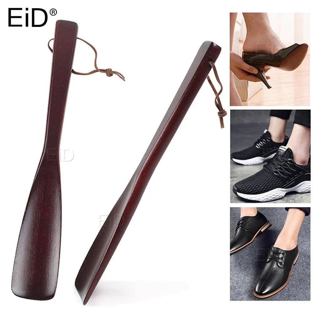 Birch Wooden Shoehorn 25/40/54cm Durable Shoe Horn Handle Shoehorn Professional Horning Tool Spoon For Shoes care long Shoehorn