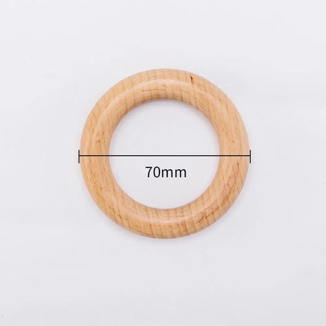 Mamihome 50pc 40mm-70mm Beech Wooden Rings Baby Teether BPA Free Wooden Blank Rodent DIY Nursing Bracelets Children'S Goods Toys