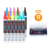 12 Pcs Liquid Chalk Markers Pens Erasable Colors Highlighters LED Writing Board Glass Neon Pen,  Chalkboard Blackboard, Windows