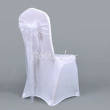 25pcs Sheer Organza Chair Sashes Bow Cover Band Bridal Shower Chair Design Wedding Party Banquet Decoration