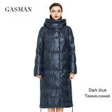 GASMAN 2022 New warm long thick parka Women's winter jacket for womens hooded outwear clothes Female coat women down jacket 027