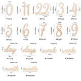 20pcs/Lot Baby Milestone Cards Wooden Photography Milestones Memorial Monthly Newborn Commemorativenir Newborn Photo Accessories