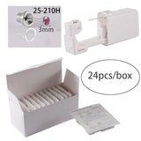 24pcs/Box NO PAIN Piercer Tool Machine Kit Stud Disposable Sterile Ear Piercing Unit Cartilage Tragus Helix Piercing Gun Jewelry