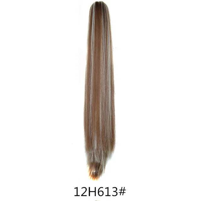 22inch Claw Clip On Ponytail Hair Extension Synthetic Ponytail Extension Hair For Women Pony Tail Hair Hairpiece