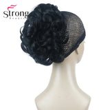 StrongBeauty Silver Short Natural Wave Ponytail Hair Extension With Claw Clip In Hairpiece COLOUR CHOICES