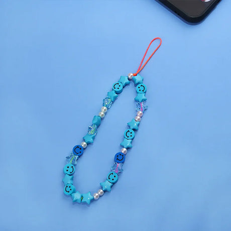 New Mobile Phone Chains Strap Lanyard Colorful Pearl Soft Pottery Rope Cell Phone Case Hanging Cord for Women Wholesale