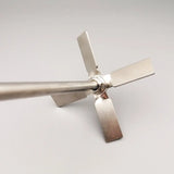 1set Lab 304 stainless steel Propeller with stirring rod,Four-bladed propeller while Stirring press down the material