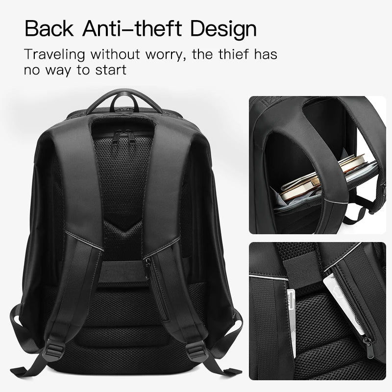 OZUKO Men 17 inch Laptop Backpack Large Capacity USB Charging Backpacks Male Anti Theft Travel Bag Business Waterproof mochila