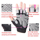 Coolfit Breathable Fitness Gloves Weight Lifting For Heavy Exercise Sport Gym Gloves Women Body Building Non-Slip Half Finger