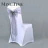 25pcs 275cm Sheer Organza Chair Sashes Band Ribbon Belt Bow Cover Rustic Wedding Party Birthday Banquet Ceremony Decoration