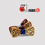 New arrival Fashion Apparel Accessories Ties Boys Wooden Bow ties Kids Children Bowties Butterfly Cravat Wood tie