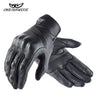 Vintage Leather Motorcycle Racing Glove Men Women Motorcyclist Guantes Moto Luvas Full Finger Motocross MTB Biker Gloves