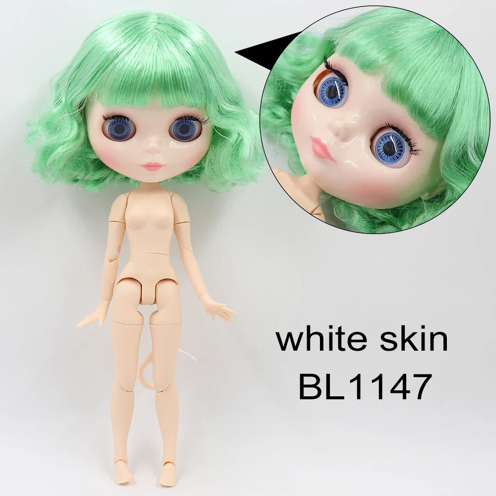 ICY DBS Blyth Doll 1/6 BJD Joint Body White Skin Special Offer On Sale Random Eyes Color 30cm TOY Girls Gift Anime