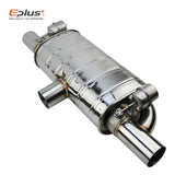 EPLUS Car Exhaust Pipe Vacuum Pump Variable Valve Mufflers Remote Control Stainless Steel Universal T Shape One In Two Out 63MM