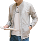 Men Summer Sunscreen Jackets 2021 Ultra Light Mens Streetwear Jacket Thin Slim Windbreaker Skin Coat Quick-Dry Beach Jacket